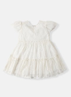 Nautinati Nautinati Girls' Tiered Lace Party Frock  - Image 2