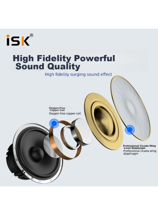 Isksem2 Semi-in High-fidelity Hifi Professional Monitoring Headphones For Karaoke/gaming/multimedia, Compatible With Mobile Phones, Computers, Sound Cards, Professional Monitoring Equipment - Image 4