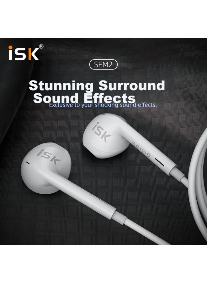 Isksem2 Semi-in High-fidelity Hifi Professional Monitoring Headphones For Karaoke/gaming/multimedia, Compatible With Mobile Phones, Computers, Sound Cards, Professional Monitoring Equipment - Image 3