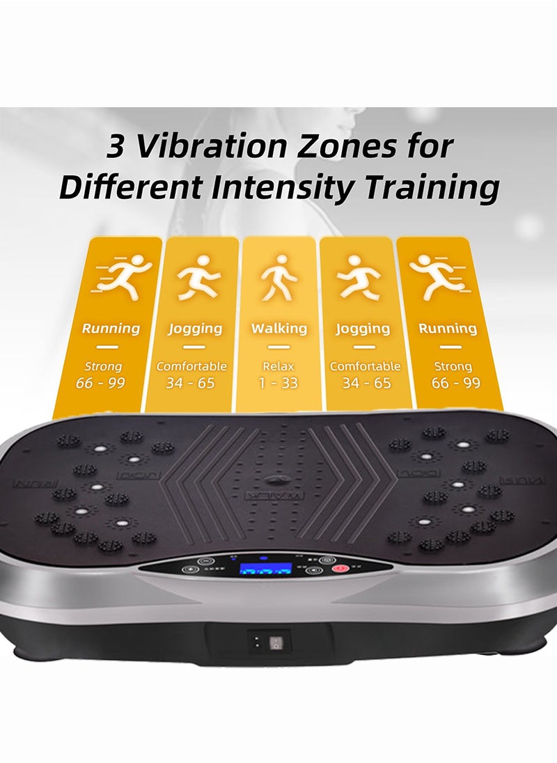 ETG - Compact Vibration Plate Exercise Machine, Mini Full Body Vibration Platform Exercise Machine for Lymphatic Drainage with Acupressure Nodes, Burn Calories, Helps Alleviate Back & Joint Pain - Image 1