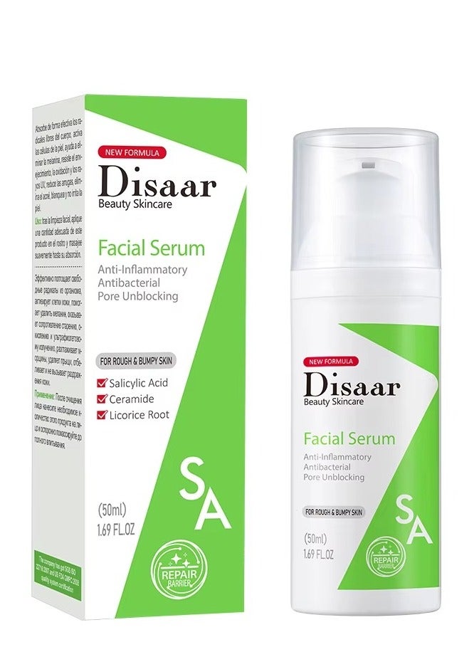 Disaar Anti Acne Facial Serum with Salicylic Acid Ceramide Licorice Root for Pimples and Oily Skin  - Image 1