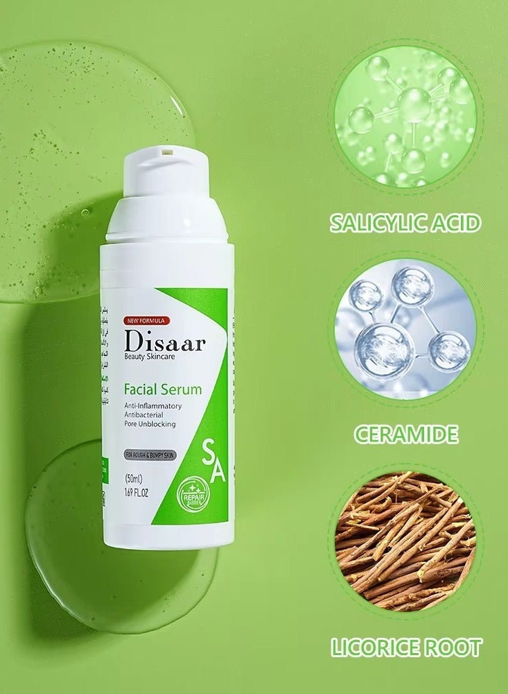 Disaar Anti Acne Facial Serum with Salicylic Acid Ceramide Licorice Root for Pimples and Oily Skin  - Image 2