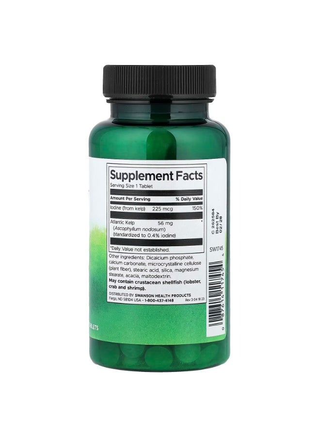 Swanson Kelp 250 Tablets(pack of 2) - Image 4