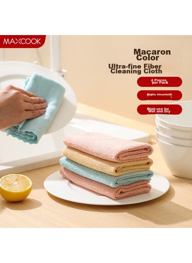 MAX COOK Maxcook Kitchen Utensils And Tools, Kitchen Brush Cleaning Cloth Dishcloth, 30*30cm, 4 Pieces, Mcpj8887 - Image 1