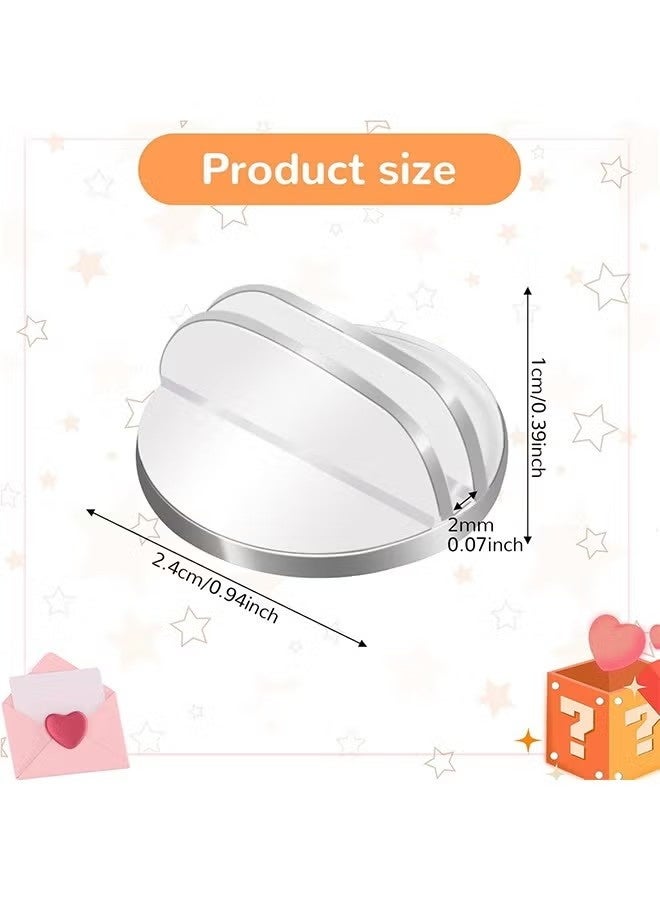 حامل بطاقات 50 قطعة، حامل بطاقات مكان شفاف، حامل بطاقات، حامل بطاقات ألعاب بلاستيك أكريليك للحفلات والمؤتمرات وحفلات الزفاف، حامل رقم الطاولة - Image 5