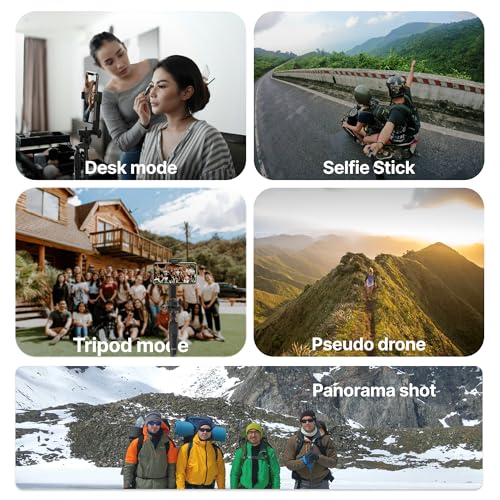 SKYVIK SIGNIPOD Flex 360 Tripod and Selfie Stick with Bluetooth Remote for Vlogging, YouTube, Streaming Event, Backpacking-1.5 Metre - Image 4