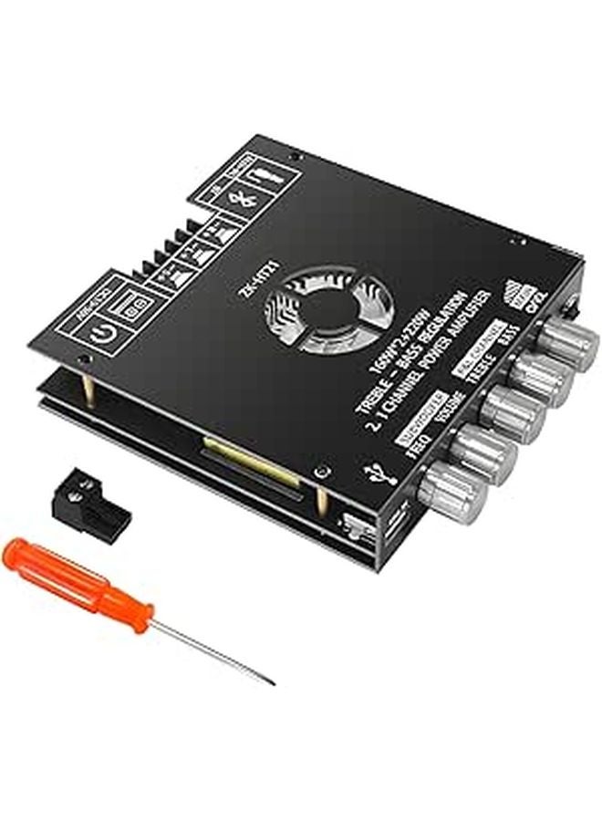 Tda7498E 160W لوحة مكبر صوت ثنائي القناة مع مشتت حراري ومدخل USB و Aux - Image 1