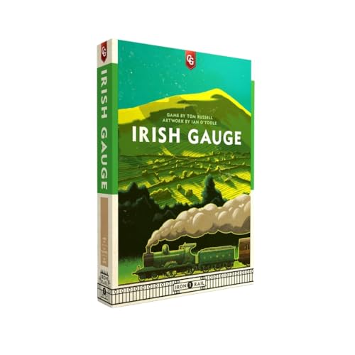 Capstone Games Irish Gauge Strategy Board Game for Ages 15 Economic Railroad Investment with Auction Bidding and Shareholding Route Expansion Euro Style Railway Network 35 Players 60 Min - Image 1