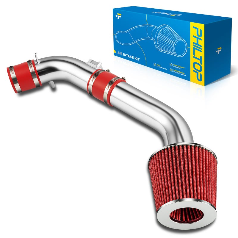 PHILTOP 275 Cold Air Intake Kit System Compatible with Mazda 6i 2003 2004 2005 2006 2007 2008 23L High Performance Red