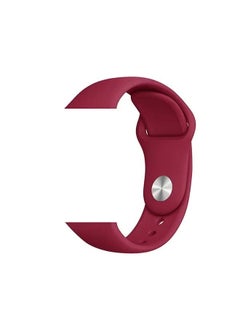 Zaboon Silicon Sport Replacement Band For Apple Watch All Series 41/40/38mm Rose Red  - Image 2