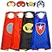 Roko Toys for 310 Year Old Boys Superhero Capes for Kids Dress up Costumes Party Supplies Present Chistmas Gifts Stocking Red Blue Black - Image 3