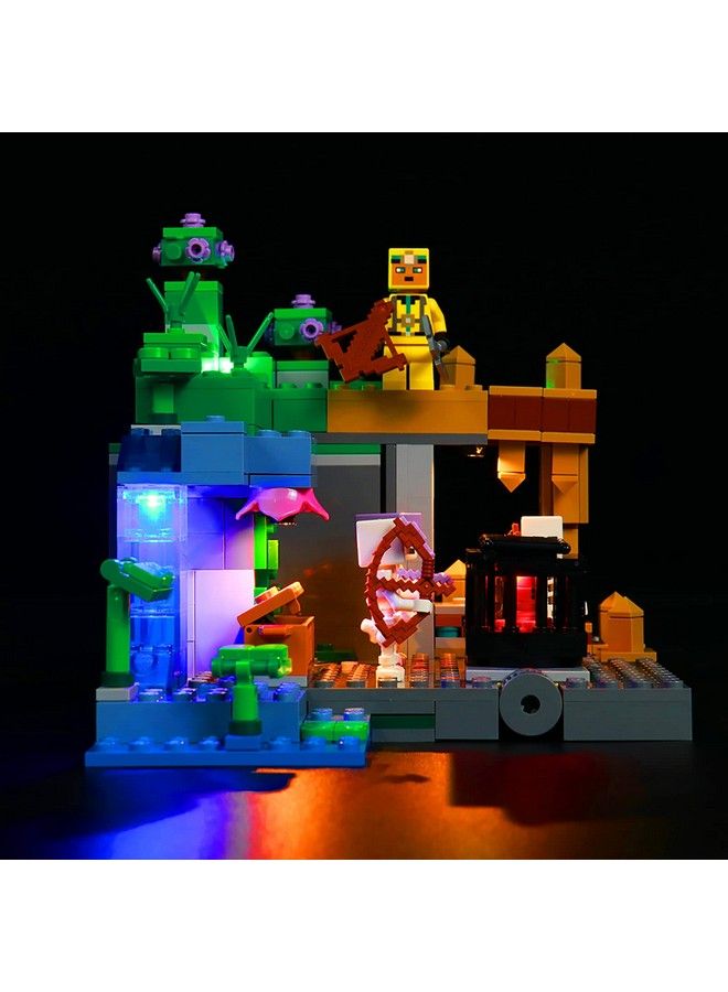 Led Light Kit For Lego Minecraft The Skeleton Dungeon 21189 Minecraft Lego Lighting Set Compatible With Lego 21189 (No Lego Model) Diy Décor Lights For Lego Building Blocks