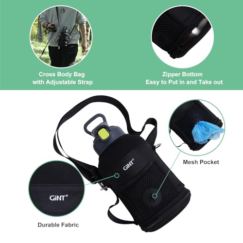 GiNT 37oz Insulated Stainless Steel Dog & Human Water Bottle | Leakproof Travel Dispenser with Detachable 10oz Bowl, 24H Cold/12H Hot, Carrying Case for Walking, Hiking, Camping & Outdoor Travel - Image 5