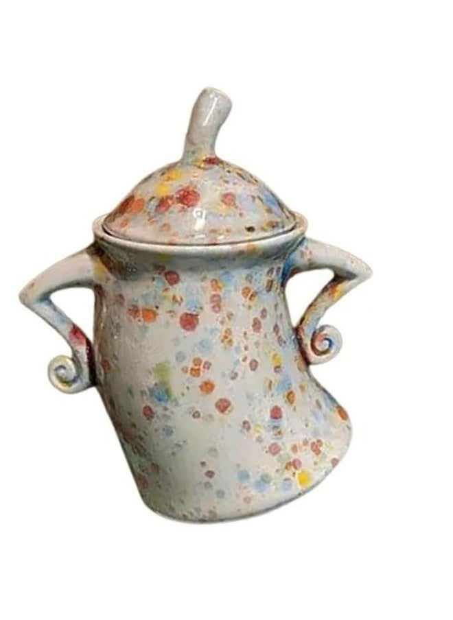Thoraya Kitchen Canister Synthetic Resin Storage Jar Condiment Spice Seasoning Storage Container Akimbo Shape Colorful  - Image 3