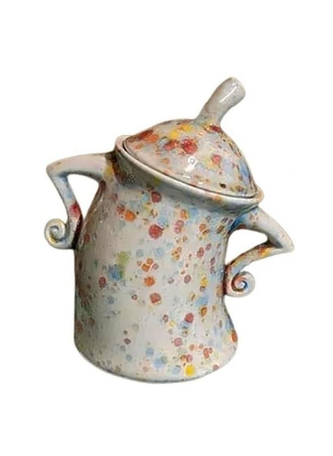 Thoraya Kitchen Canister Synthetic Resin Storage Jar Condiment Spice Seasoning Storage Container Akimbo Shape Colorful  - Image 1