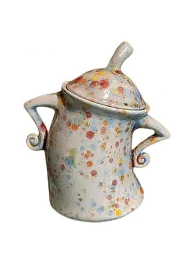 Thoraya Kitchen Canister Synthetic Resin Storage Jar Condiment Spice Seasoning Storage Container Akimbo Shape Colorful  - Image 5