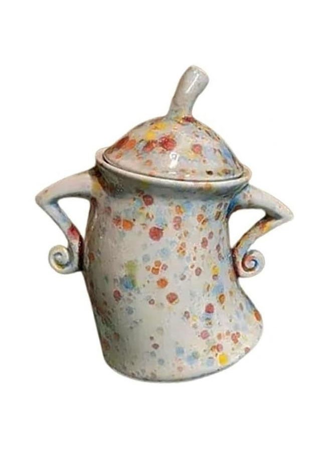 Thoraya Kitchen Canister Synthetic Resin Storage Jar Condiment Spice Seasoning Storage Container Akimbo Shape Colorful  - Image 4