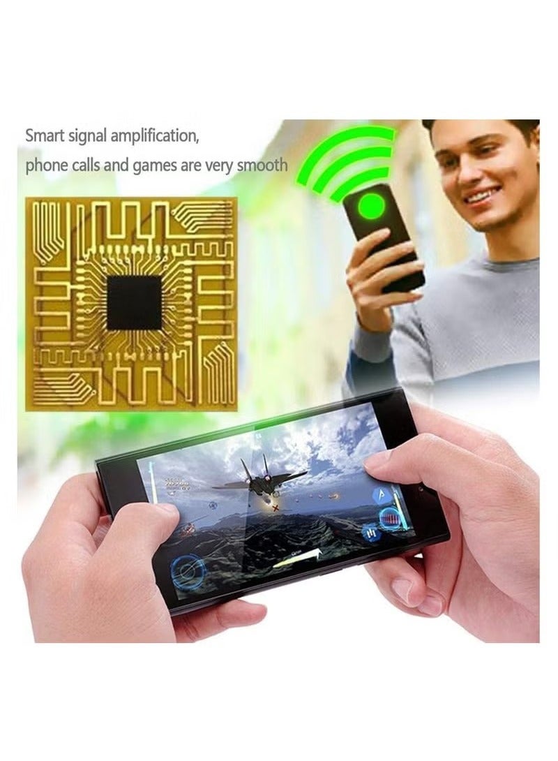 Beauenty 5Pcs Cellphone Signal Booster, Signal Antenna Booster Cell Phone Signal Booster, Signal Enhancement Booster Sticker for Outdoor Camping with Any Model of Mobile Phone - Image 2