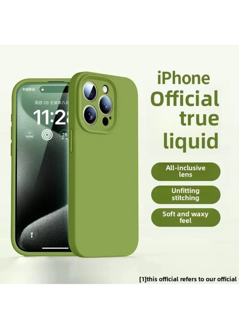 Premium Phone Case For Apple Liquid Silicone All-inclusive Lens Simple Protective Case Multiple Models Available