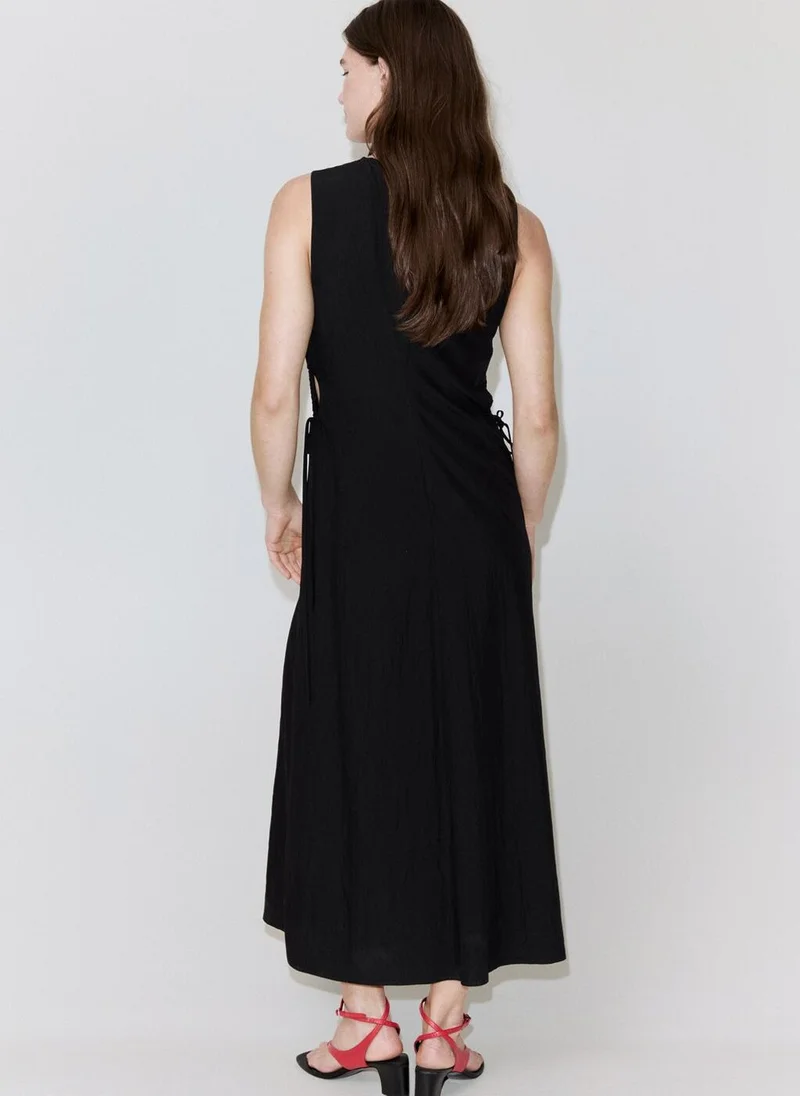 مانجو A-Line Crinkle Effect Dress