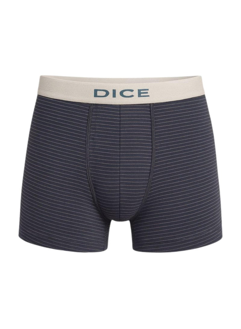 DICE Pack of 3 Printed Cotton Lycra Boxer for Men  - Image 2
