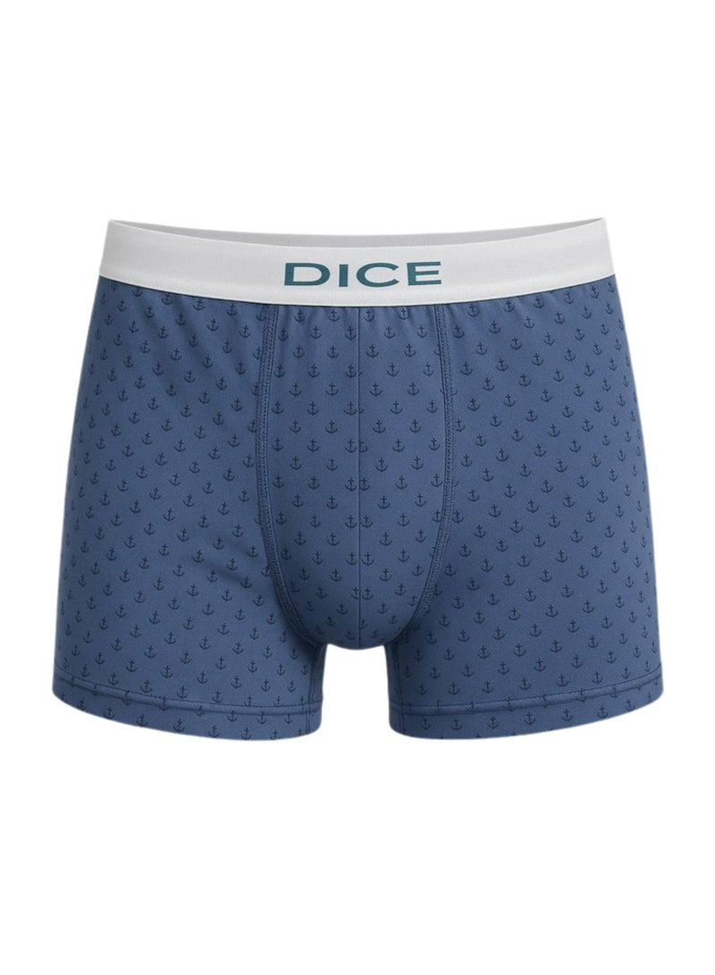 DICE Pack of 3 Printed Cotton Lycra Boxer for Men  - Image 4