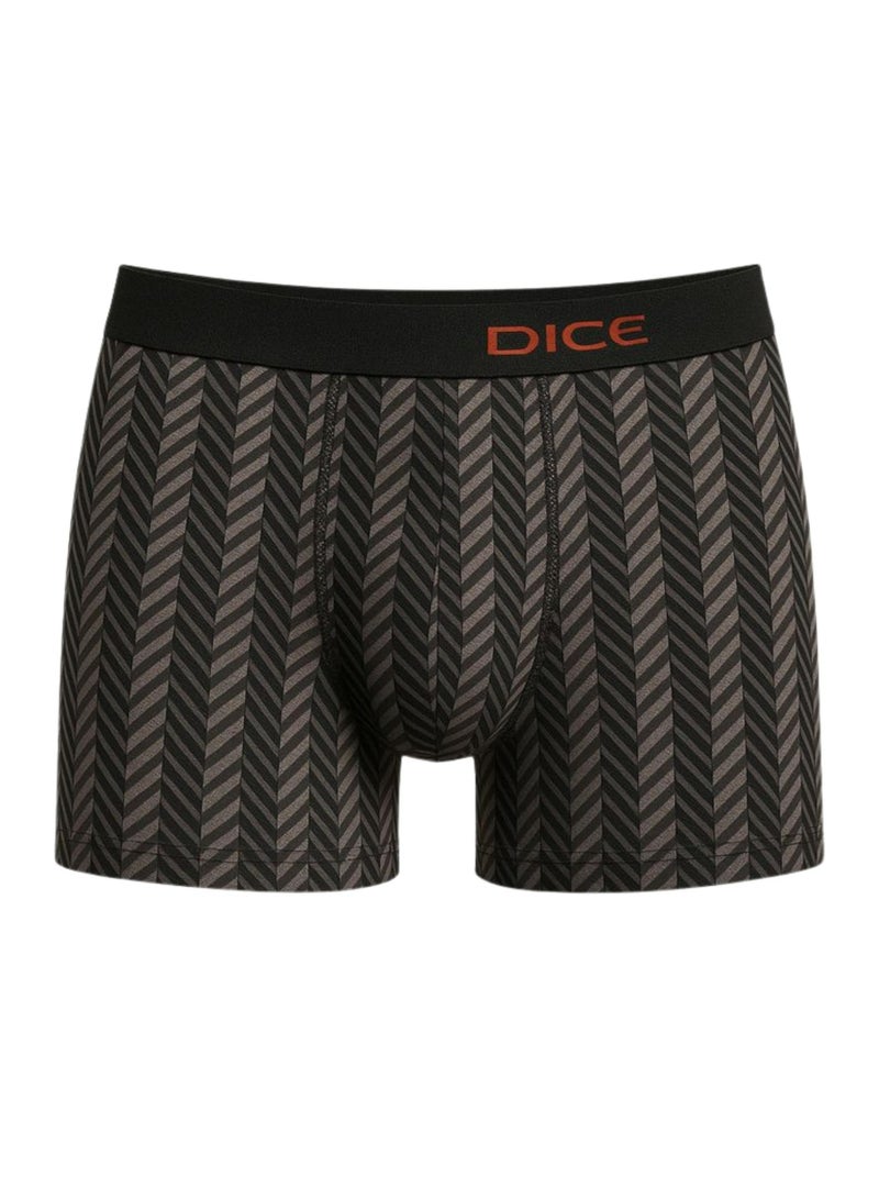 DICE Pack of 3 Printed Cotton Lycra Boxer for Men  - Image 5