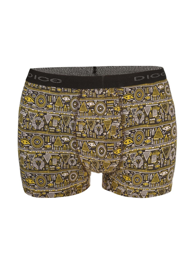DICE - Pack of 3 Printed Cotton Lycra Boxer for Men - Image 1