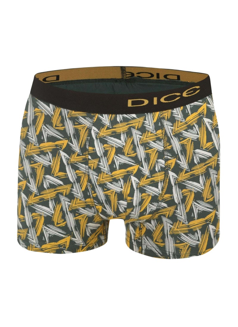 DICE - Pack of 3 Printed Cotton Lycra Boxer for Men - Image 1