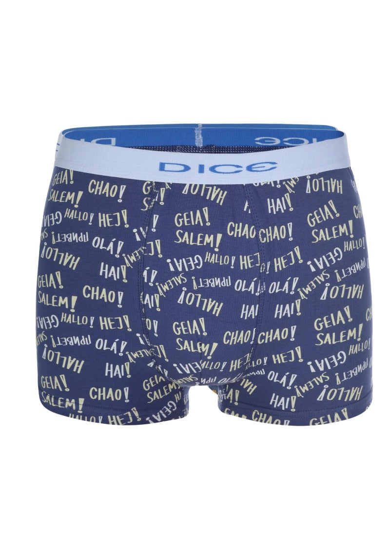 DICE - Pack of 3 Printed Cotton Lycra Boxer for Men - Image 1