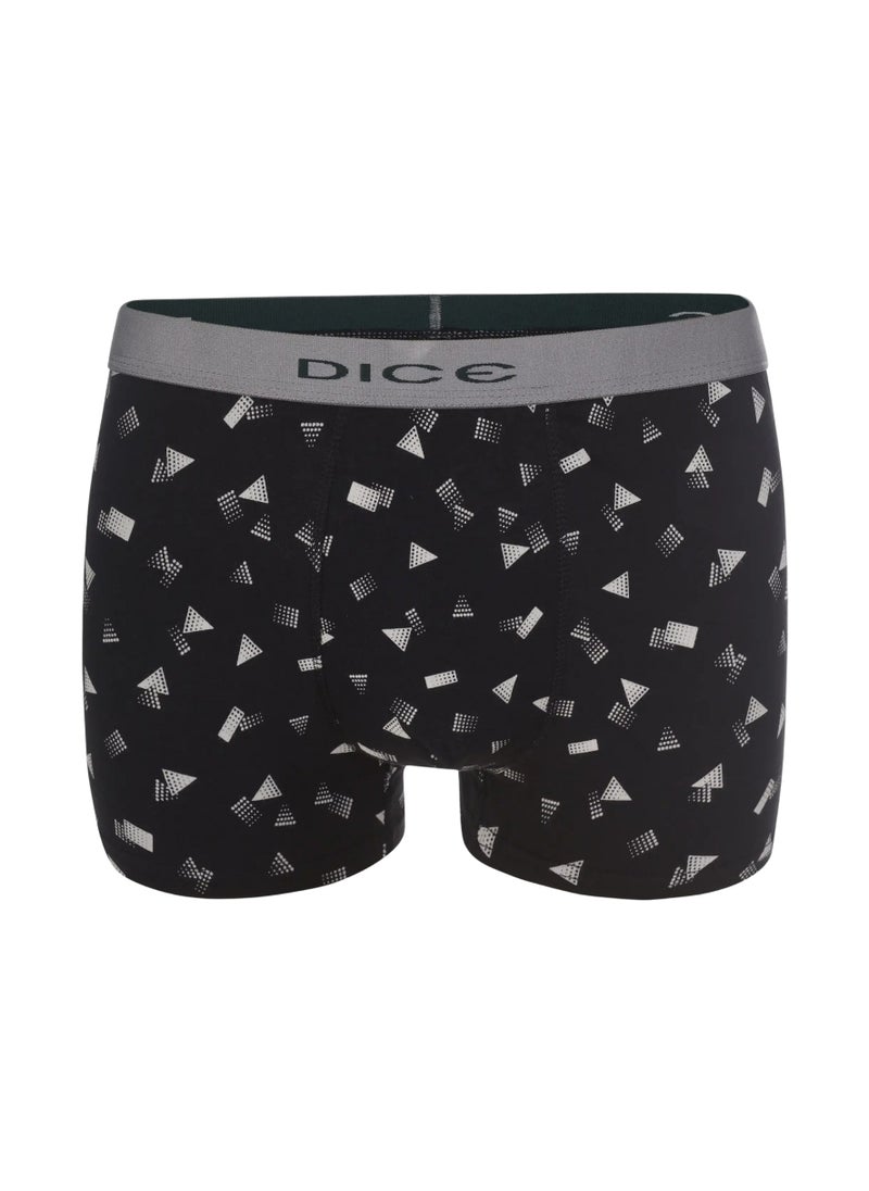 DICE - Pack of 3 Printed Cotton Lycra Boxer for Men - Image 1