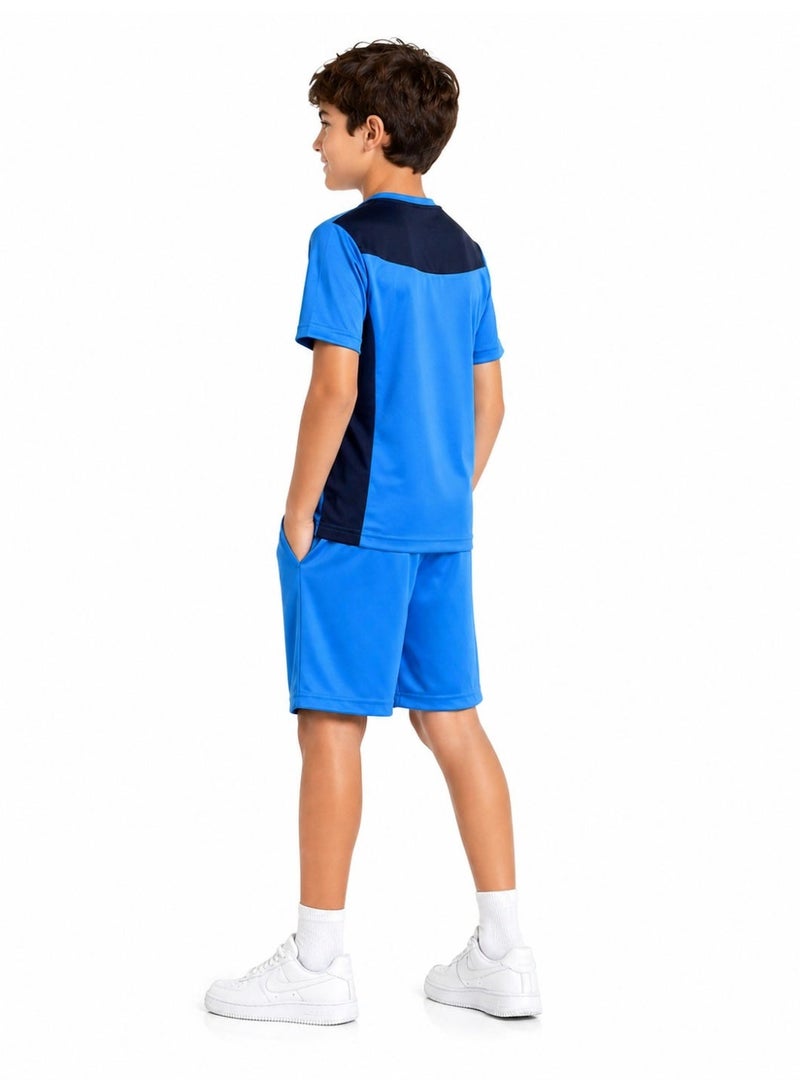 Caesar Boys' two-piece tracksuit set: shorts and short-sleeved t-shirt - Image 2