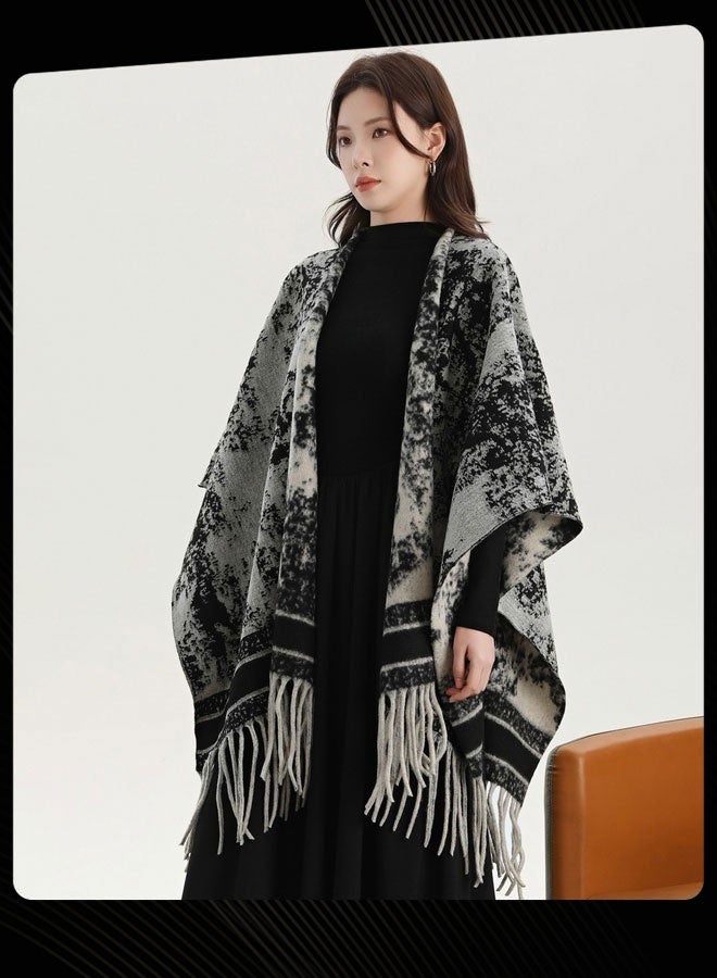 Joychic Women Autumn and Winter Outdoor Warm Windproof Shawl Scarf - Image 2