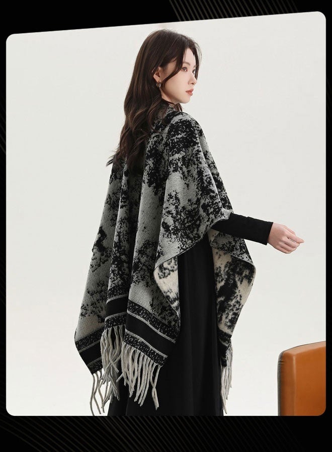 Joychic Women Autumn and Winter Outdoor Warm Windproof Shawl Scarf - Image 3