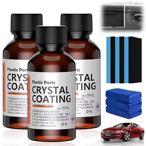 BDFHYK YOUSHEME Acssart Plating Refurbishing Agent Crystal Coating for Car Plastic PartsCar Plastic Plating Refurbishing AgentNano Coating AgentCars Plastics Restorer for DIY Automotive 3PCSA - Image 1