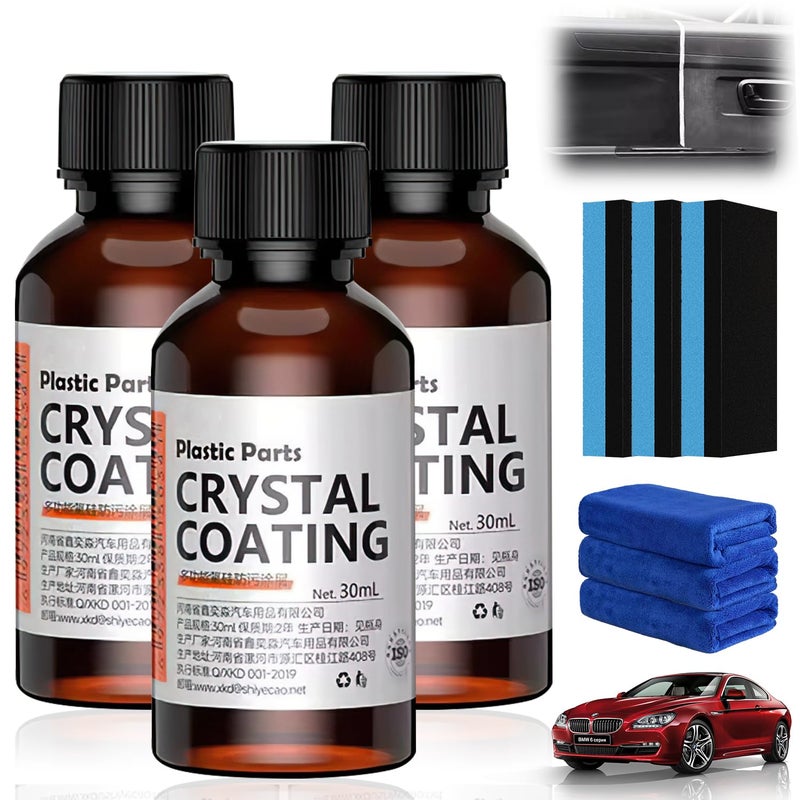 BDFHYK YOUSHEME Acssart Plating Refurbishing Agent Crystal Coating for Car Plastic PartsCar Plastic Plating Refurbishing AgentNano Coating AgentCars Plastics Restorer for DIY Automotive 3PCSA - Image 3