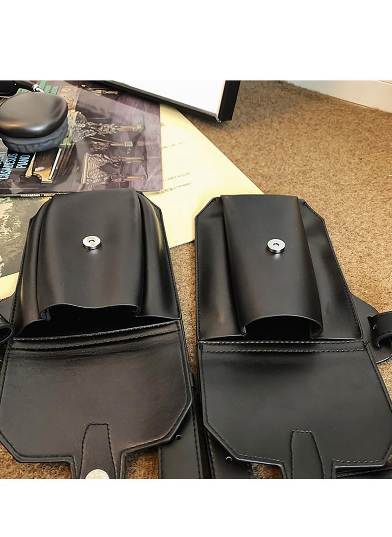 KASTWAVE - Leather Under Arm Shoulder Waist Holster Travel Bag Belt Anti-Theft Hidden Underarm Strap Wallet Pocket PU Leather Shoulder Pouch Double Shoulder Pocket Sport Vest Outdoors - Image 1