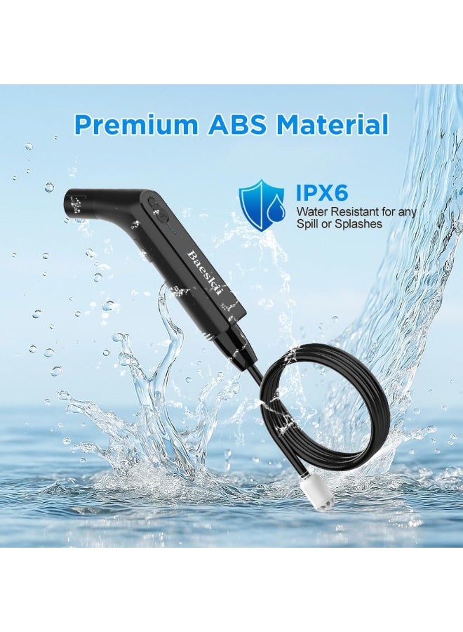 بيسكي  جهاز شطف محمول كهربائي محمول باليد، ضغط عالي، USB Type-C، قابل للشحن، ميني، للرجال والنساء، للسفر - Image 4