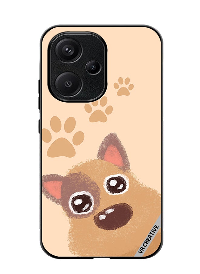 VR CREATIVE Protective Case Cover For Xiaomi Redmi 13C 5G Cute Doggie Design Multicolour - Image 1