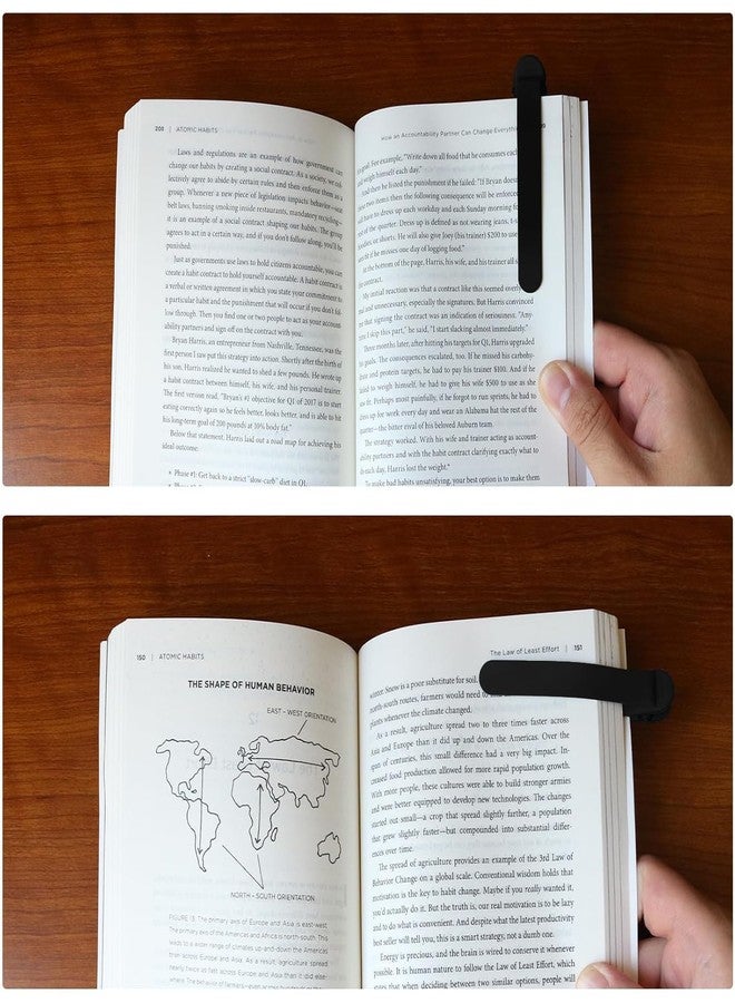 Marve 3pcs Silicone Automatic Bookmark, Unique Bookmark Page Keeper for Reading Lovers Women Men Kids Teachers, Book Page Holder Markers Clip Book Marks Reading Accessories Gifts - Image 5