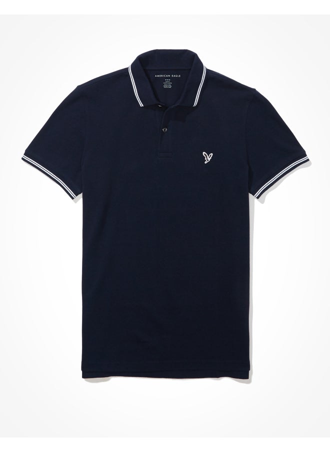 American Eagle AE Slim Fit Pique Polo Shirt 