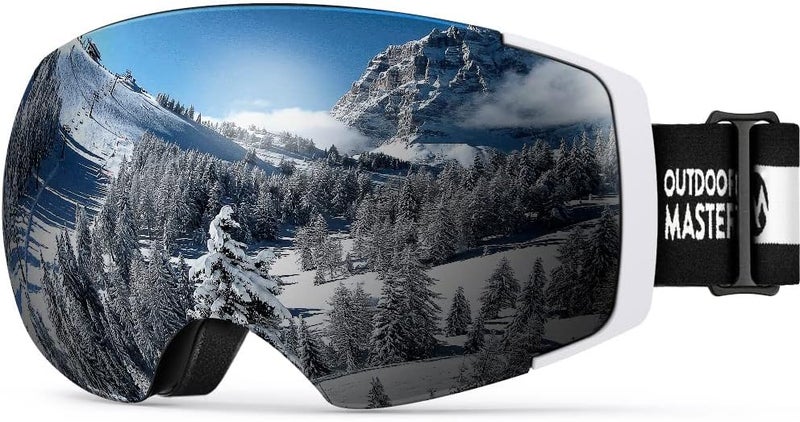 OutdoorMaster Ski Goggles PRO - Frameless, Interchangeable Lens 100% UV400 Protection Snow Goggles for Men & Women - Image 1