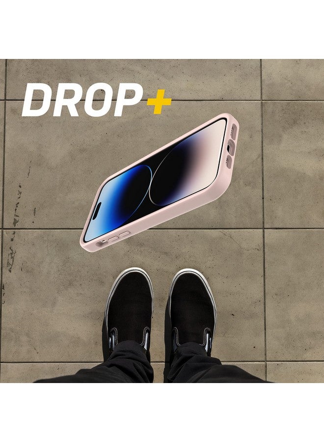 أوتربوكس جراب OtterBox OtterGrip Symmetry Series لهاتف iPhone 14 Pro Max - وردي فاتح، مقبض مدمج، جراب أنيق، يُثبّت على MagSafe، حواف مرتفعة لحماية الكاميرا والشاشة - Image 4