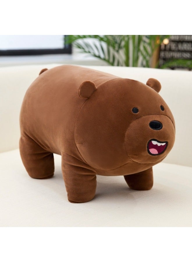 شخصية الدب الرمادي من الرسوم المتحركة We Bare Bears لعبة قطيفة واقفة مقاس 38 سم - Image 1
