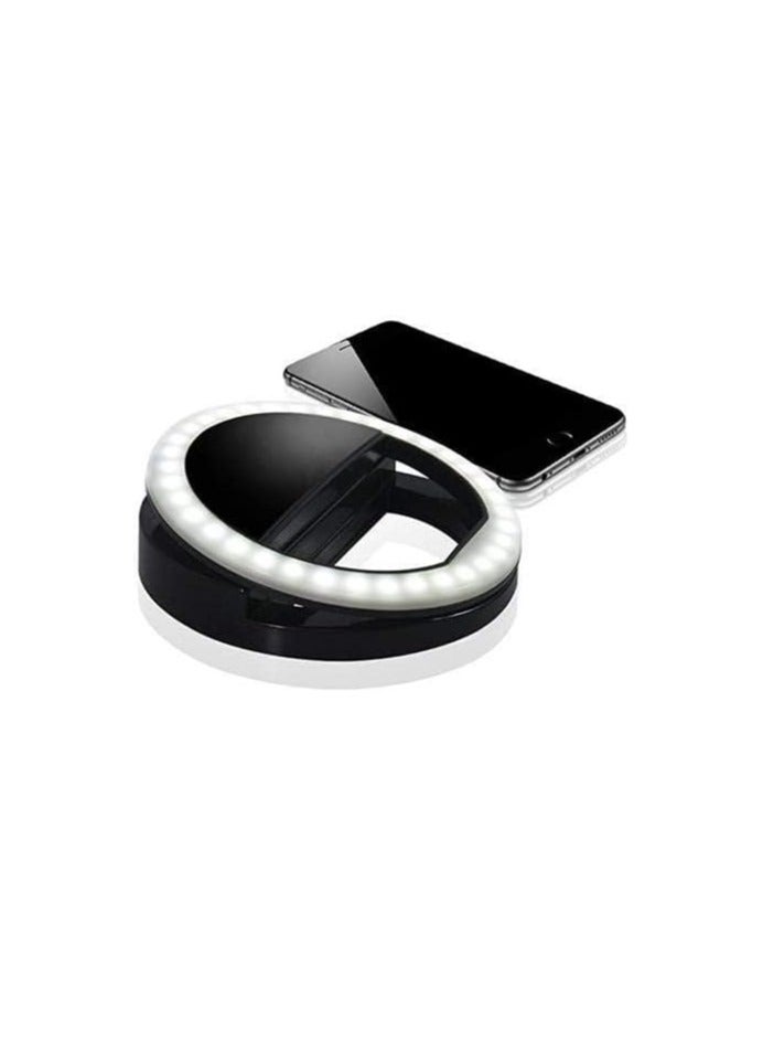 36 LED Selfie Camera Ring Light with Rechargeable Battery for iPhone/iPad/Samsung Galaxy (White)  - Image 2