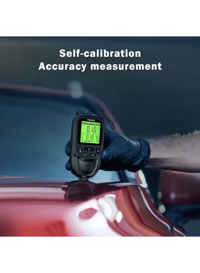 Black HW400S Automatic Car Paint Film Thickness Gauge Tester 0 2000um Fe NFe Coating - Image 4