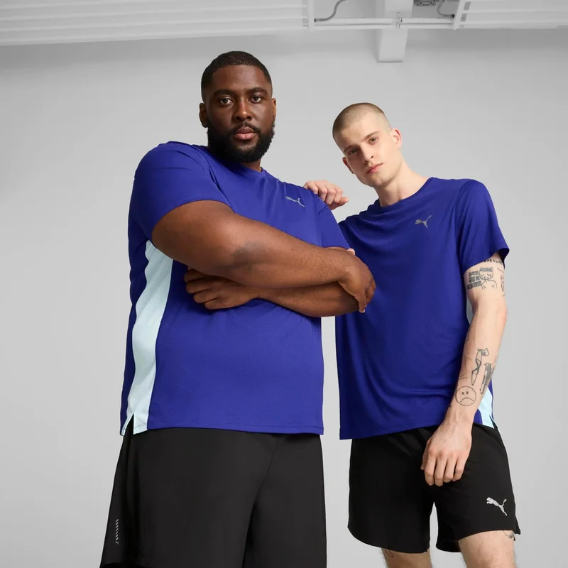 بوما Men's Purple Run Favorite Velocity Tee Purple Men's T-Shirt