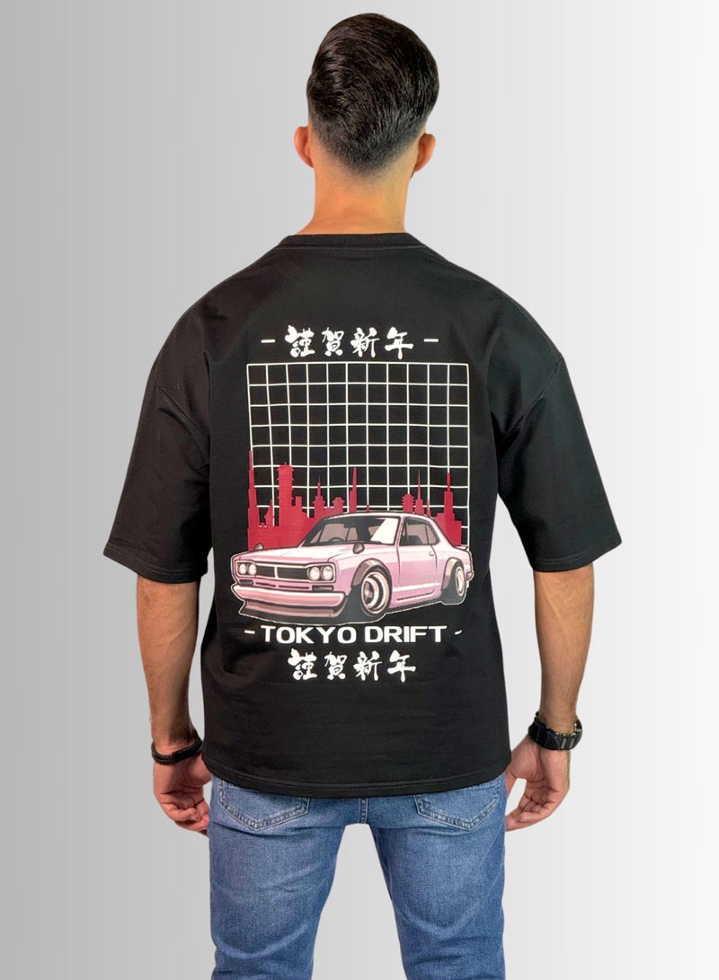 TAG OUT Tokyo Drift Oversized T Shirt  - Image 1