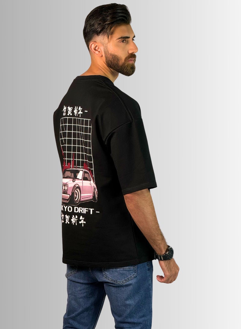 TAG OUT Tokyo Drift Oversized T Shirt  - Image 3