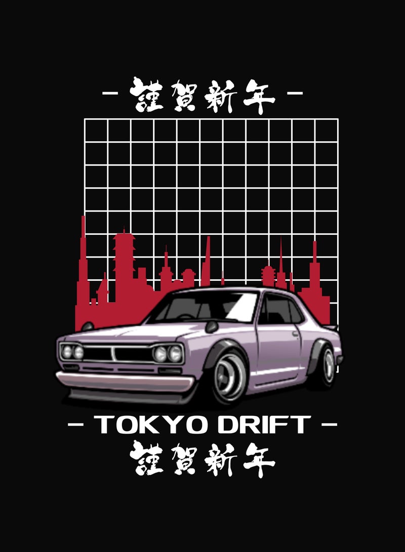 TAG OUT Tokyo Drift Oversized T Shirt  - Image 4